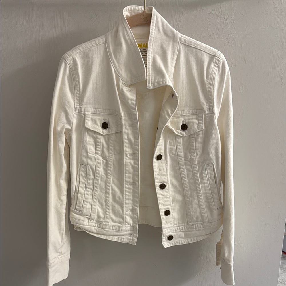 JCREW White Denim Jacket